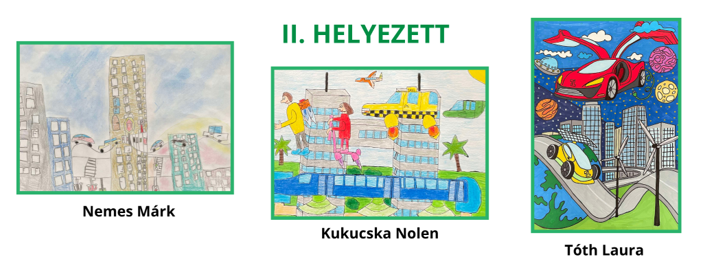 A 2025-ös rajzpályázat II. helyezett gyermekrajzai
