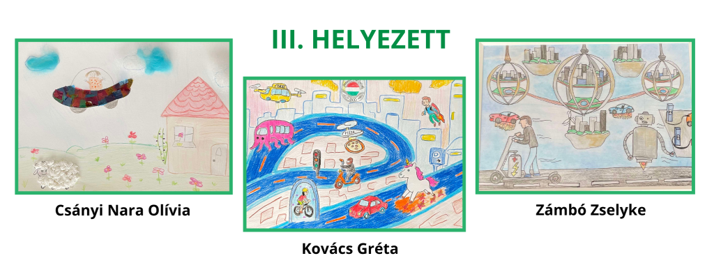A 2025-ös rajzpályázat III. helyezett gyermekrajzai