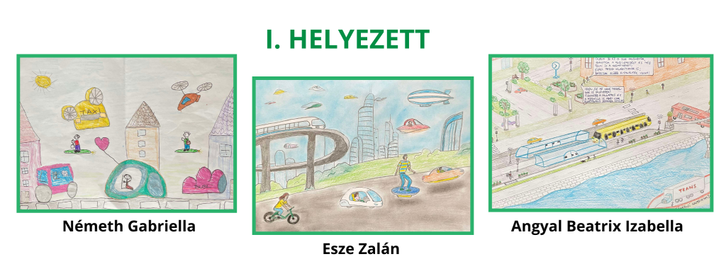 A 2025-ös rajzpályázat I. helyezett gyermekrajzai